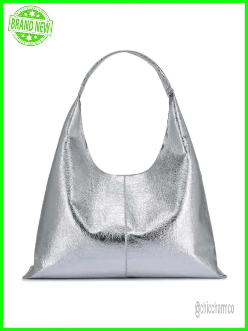 Slouchy Hobo Bag Vegan Leather Shoulder Bag Soft PU Work Tote Fits Laptop